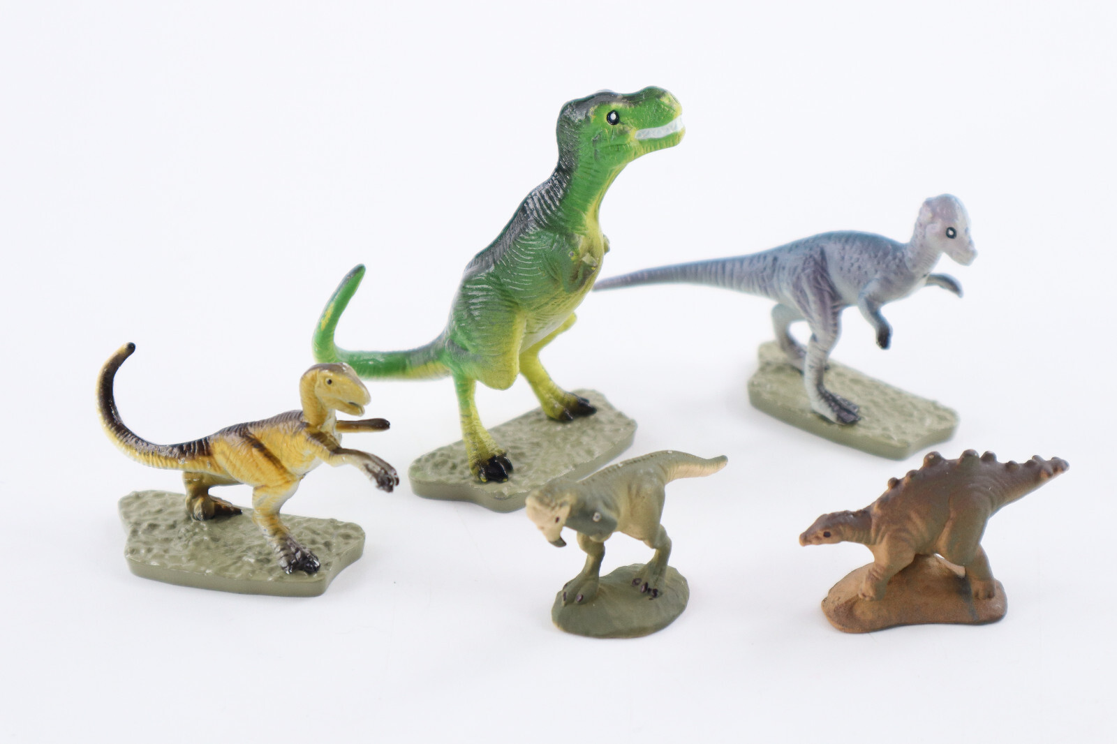 Vintage 1997 Jurassic Park U.C.S & Amblin Metal Dinosaurs Lot Of 5 Mini Figures