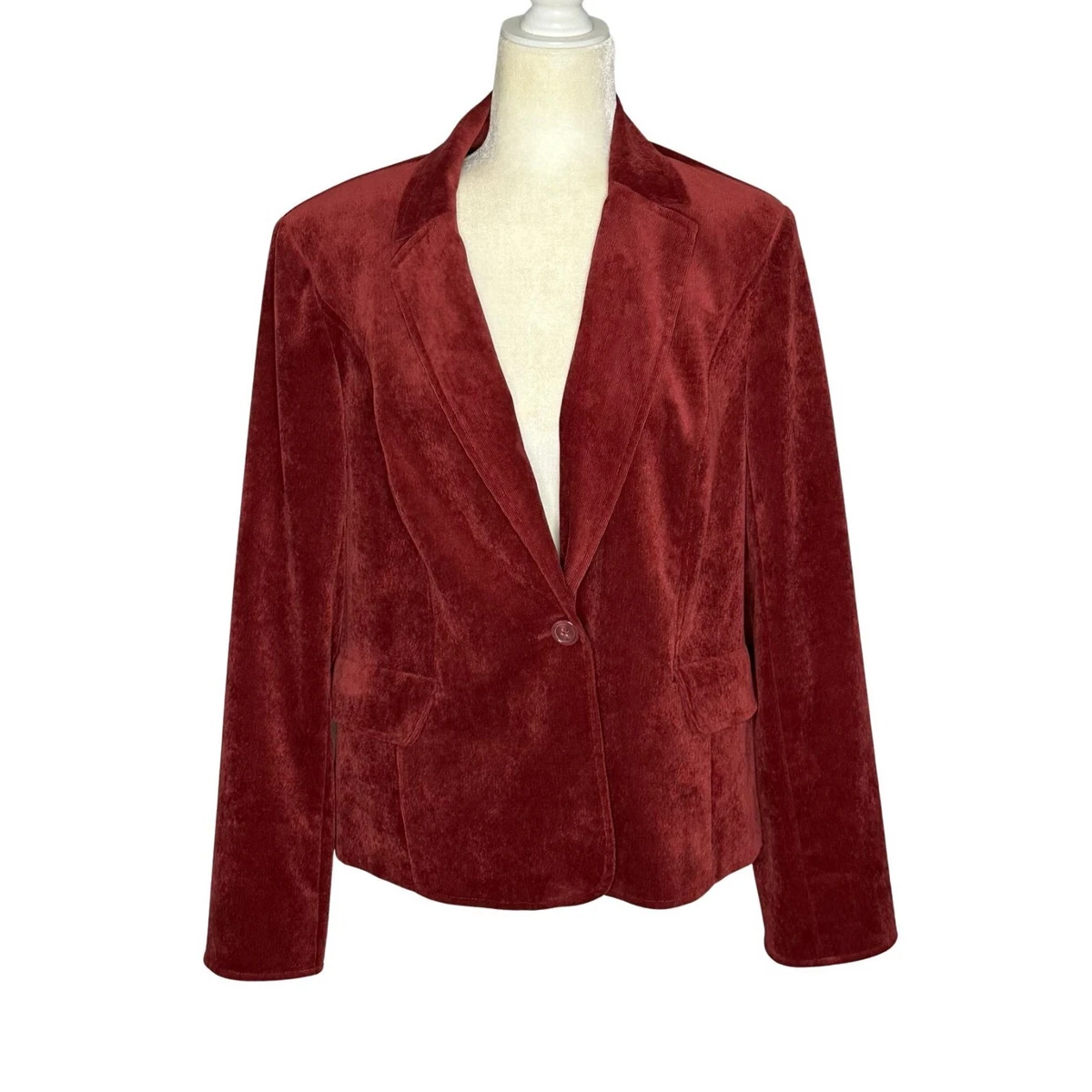 Burgundy hot sale corduroy blazer