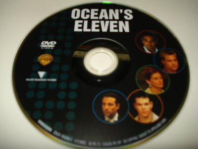 OCEANS ELEVEN WDSCRN DVD DISC ONLY CLEANED TESTED FREESHIP NO TRACKING 