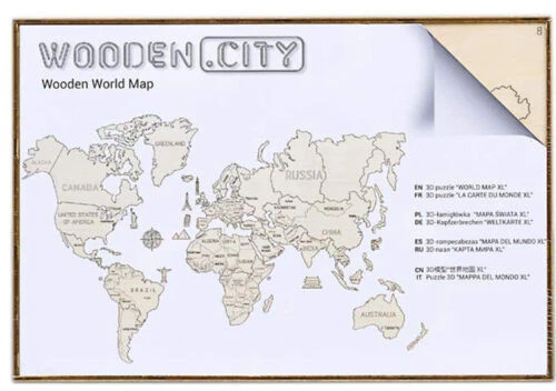 Wooden Collectors & Hobbyists Maps Puzzles