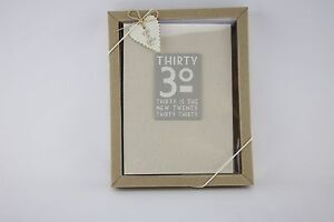 East Of India Linen 30th 30 Is The New Birthday Photo Album Boxed Shabby Chic Ebay