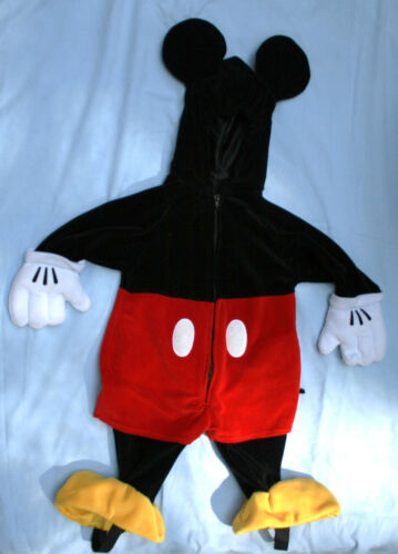 Mickey Mouse Plush Halloween Costume Sz 6 - 12 mos Baby Infant Walt Disney - Afbeelding 1 van 9