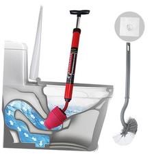 Toilet Plunger, High-Pressure Plungers for Bathroom, Toilet Brush and Plunger