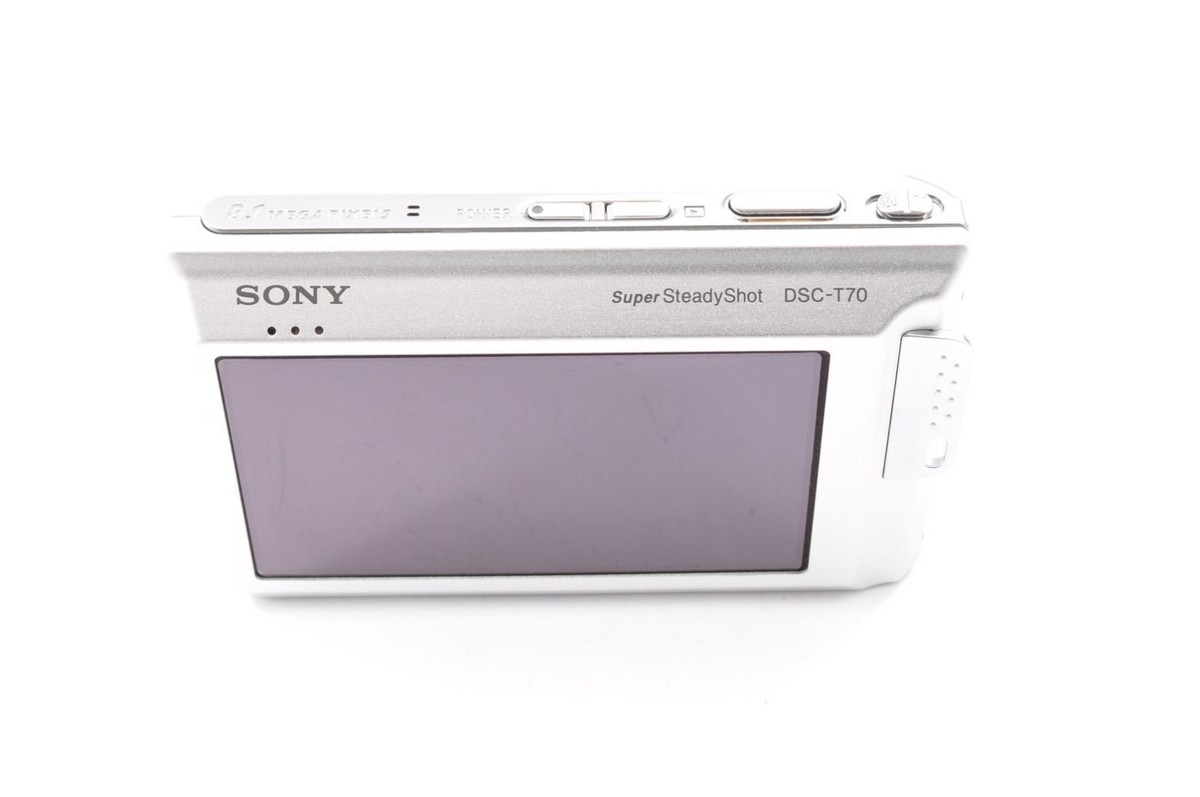 Sony Cyber-shot DSC-T70 Digital Camera Silver Compact Tested Great