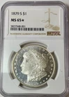 1879 S Silver Morgan Dollar $1 - NGC MS65 Star - Nice Cameo!