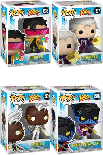 Funko Pop X-Men 97 Bundle ( Nightcrawler - Jubilee - Magneto - Storm ) IN STOCK