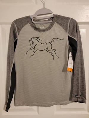 Kerrits Kids First Pass Base Layer Top Oyster Size L 60275