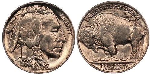 1938-D/D PCGS MS66 Superb Gem BU Buffalo Nickel - Lustrous, Original, Toned!