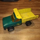 Vintage Tonka Steel Dump Truck John Deer Green & Yellow