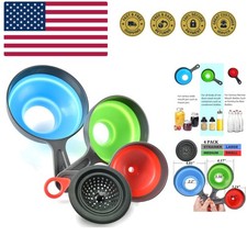 Canning Funnel with Strainer - Wide Mouth Food Funnels for Kitchen Use - Maso...