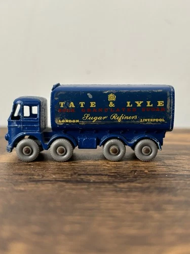 Vintage Lesney Matchbox #10 Sugar Container Truck Tate Lyle Gray Wheels 1961