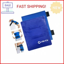 WORLD-BIO Large Gel Ice Pack Wrap for Injuries, Reusable Cold Compress Therapy I
