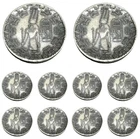LOT 10 X 1 GRAM .999 SILVER MONARCH OLD WORLD STYLE EGYPTIAN GOD MONTU ROUNDS BU