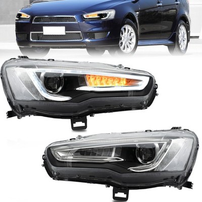 VLAND LED Scheinwerfer Für 2008-2017 Mitsubishi Lancer Sequenzieller Blinker