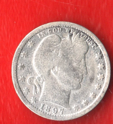1897‑O Barber Quarter • New Orleans Mint • 90% Silver • Key USA Coin