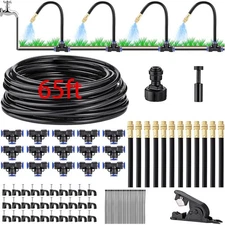 65Ft Drip Irrigation Kit Automatic Drip Irrigation System Garden Watering System