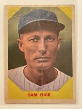 1960 Fleer Baseball Greats - Sam Rice #34
