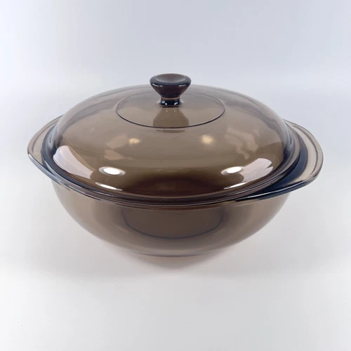 Pyrex Covered Casserole Cook 'N' Carry 2qt Buds 'N' Butterflies 1988 Corning