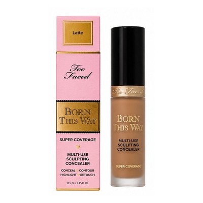 Too Faced Born This Way Super Coverage Concealer LATTE 0.50 fl oz NIB