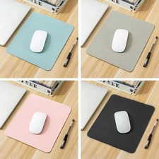 1 pc Small PU Leather Mouse Pad Non-Slip Waterproof Gaming Desk Mat for PC
