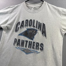 Vintage Carolina Panthers Shirt Mens Large Short Sleeve Tee Single Stitch 90s