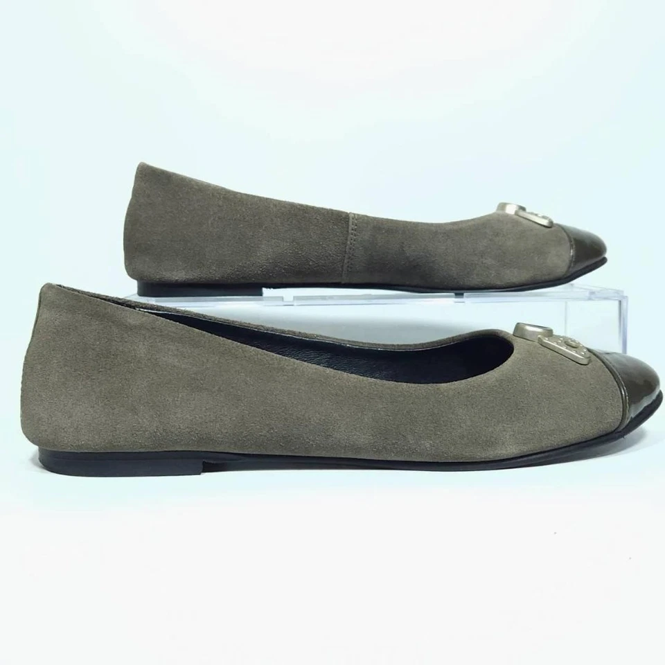 Sapatos casuais femininos Diesel camurça logotipo hardware UE37 cáqui Japão - Imagem 3 de 4