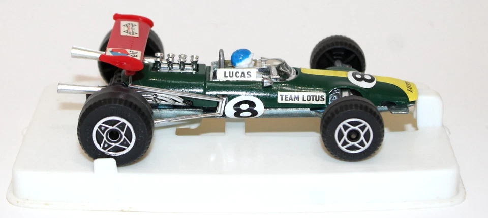 Vintage Politoys 1:32 Lotus Climax F1 1:32 Green #8 Hill Italy MIB 1969 Italy - Image 4 of 4