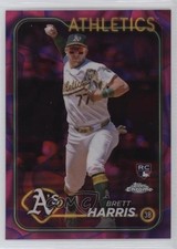 2024 Chrome Update Magenta & Purple Lava Lamp Refractor 69/299 Brett Harris 18q6