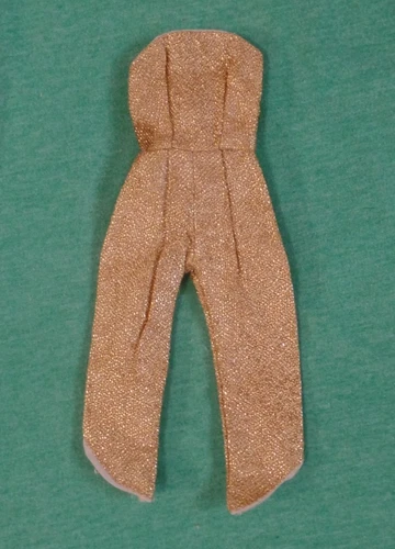 Vintage Barbie Clothes - Vintage Barbie CLONE Gold Jumpsuit
