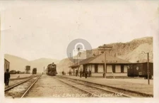 1910 Fallbridge WA Washington View SP&S Railroad Depot RPPC Photo Postcard COPY