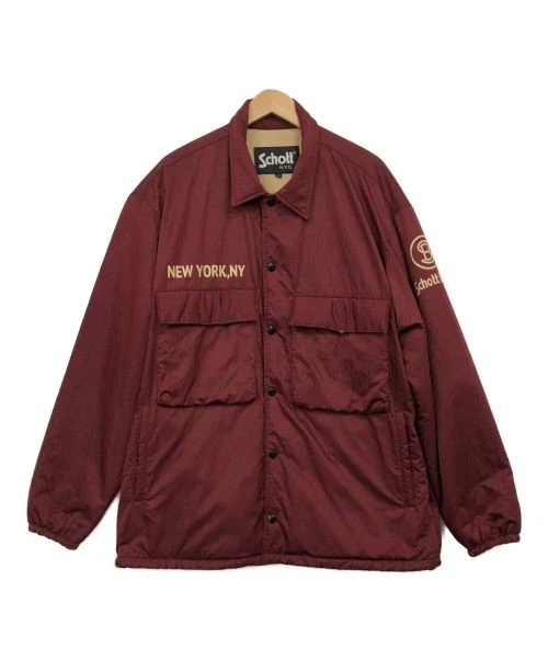 Schott Coach Giacca Uomo Nero Cotone Casual Cappotto Capispalla