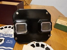 View-Master Viewer + 6 Reels w/ Sleeves – Roy Rogers Hopalong Cisco Kid Lot