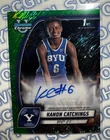Kanon Catchings Auto 2024-25 Bowman Chrome U Green Shimmer 1st Bowman #40