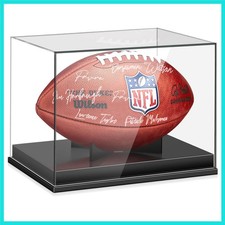Football Display Case, Acrylic Football Case Display Case, Memorabilia Displa...