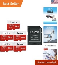 High-Speed 64GB MicroSD Card Pack - Flawless 4K UHD and App Performance