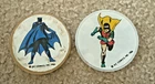 VINTAGE BATMAN AND ROBIN SNAP ON REFLECTORS DC COMIC SUPER FRIENDS 1978