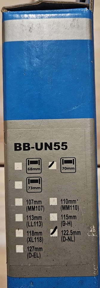 Shimano BB-UN55 70mm 122.5mm (D-NL) Bottom Bracket - Image 2 of 3