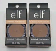 2X e.l.f. Cosmetics Luminous Putty Bronzer 81568 DAY TRIP 10g Each