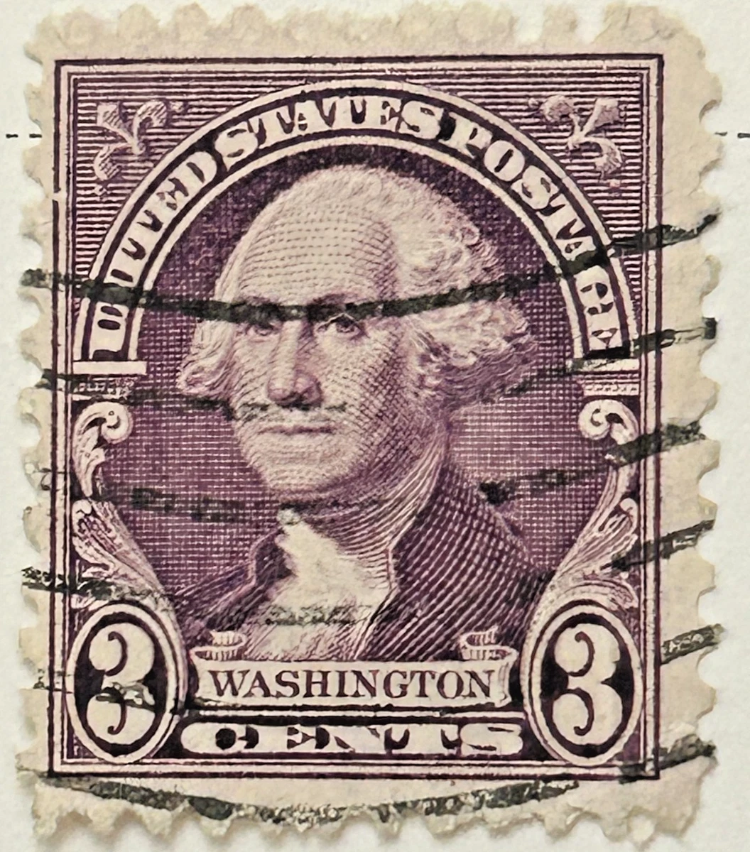 米国アンティーク切手 1861年 使用済 ジョージ・ワシントン 3￠切手
