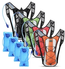 Chunful 4 Pack Hydration Backpack with 2L Water Bladder, Sport Hydration