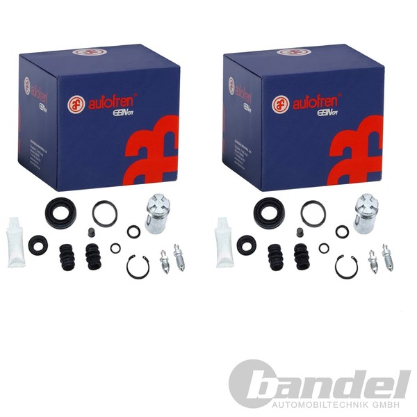 2X Autofren Bremssattel RAPARATUR-SATZ Hinten Passend FüR Nissan Almera Micra-image