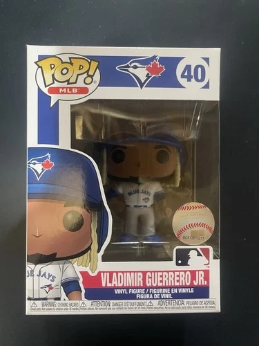 Funko Pop! Vladimir Guerrero Jr #40, Toronto Blue Jays Home Jersey, MLB Baseball