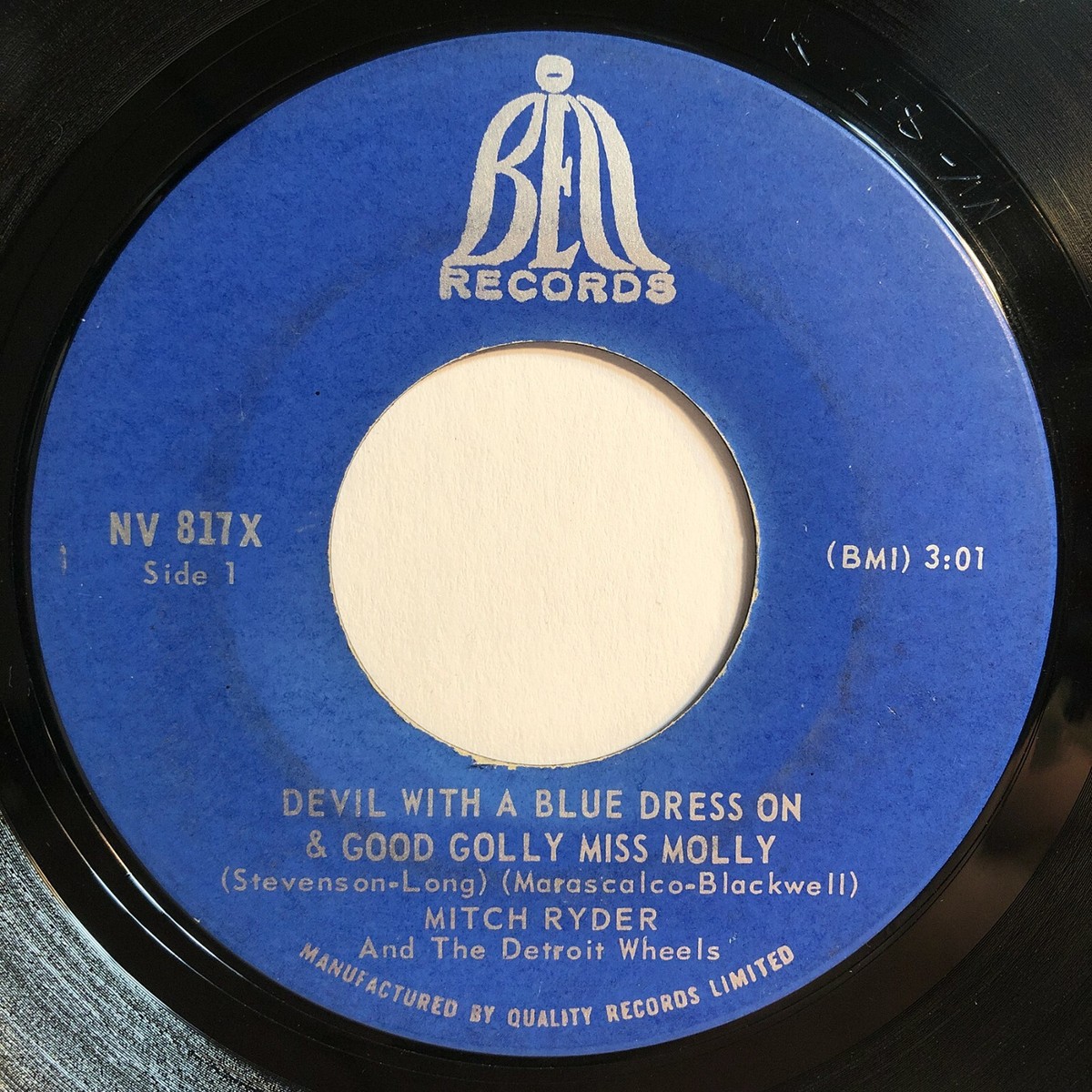 devil in a blue dress mitch ryder 45 With Dress, Had It Made 1967 BELL Soul R&B Funk NM Leaf Little black dress, louder Color:navy