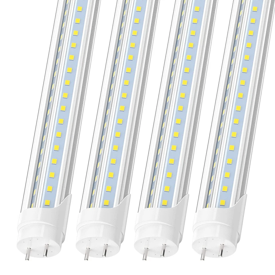 Lâmpadas tubulares LED T8 4 PÉS 22W 28W 60W G13 2 pinos 6500K luzes LED para loja garagem - Imagem 3 de 4
