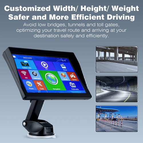 9" Portable Black GPS Navigator Carplay For Car Navigation system Touchscreen BT - Picture 5 of 21