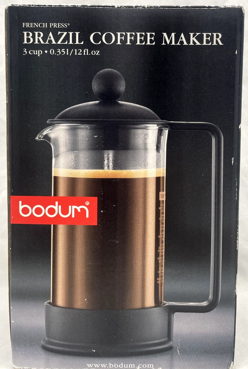 Bodum Black Brazil French 3 Cup Press Coffee Maker