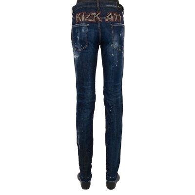 DSQUARED2 Distressed COOL GUY JEAN Pearl Kick Ass Jeans