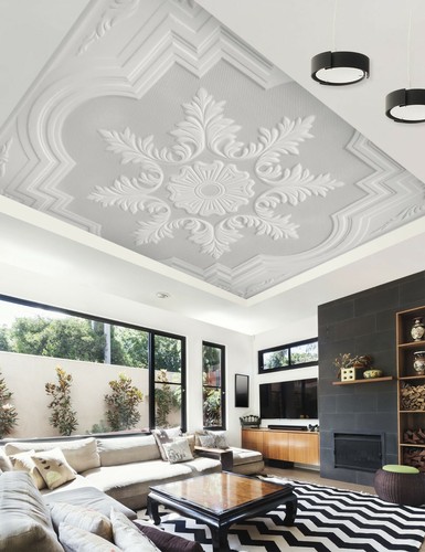 3D White Petals NA3822 Ceiling WallPaper Murals Wall Print Decal AJ US Fay - 第 2/5 張圖片