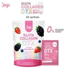 JOJI Gluta Collagen DTX Mixed Berry Extract Vitamin C Detox Slim Diet 10 Sachets
