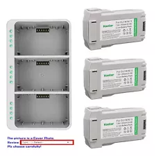 Kastar Battery Plus 7.38V 3850mAh Triple Charger for DJI Mini3, Mini3 Pro, Mini4